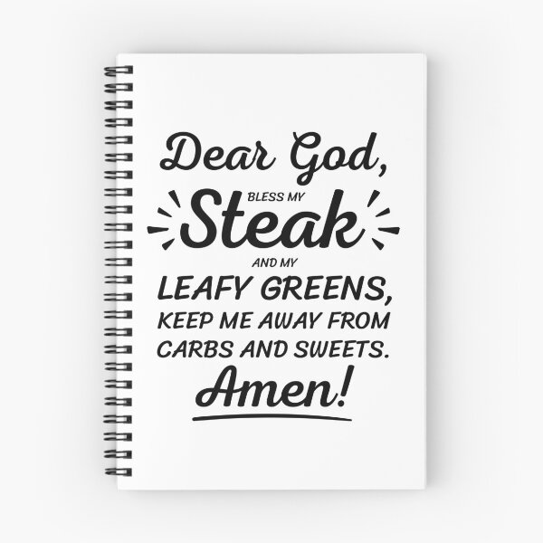 Item preview, Dear God Bless My Steak Keto Diet Humor Funny Keto designed and sold by Anniko Art Studio.