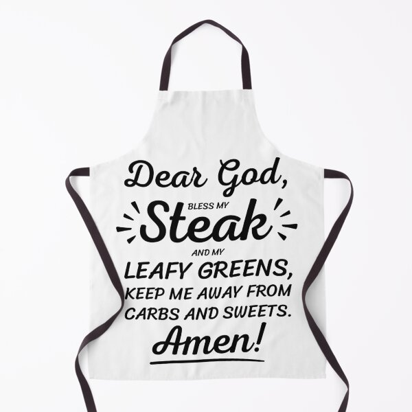 Item preview, Dear God Bless My Steak Keto Diet Humor Funny Keto designed and sold by Anniko Art Studio.
