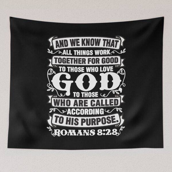 Item preview, Romans 8:28 All Things Work Together For Good To Those Who Love God designed and sold by plushism.