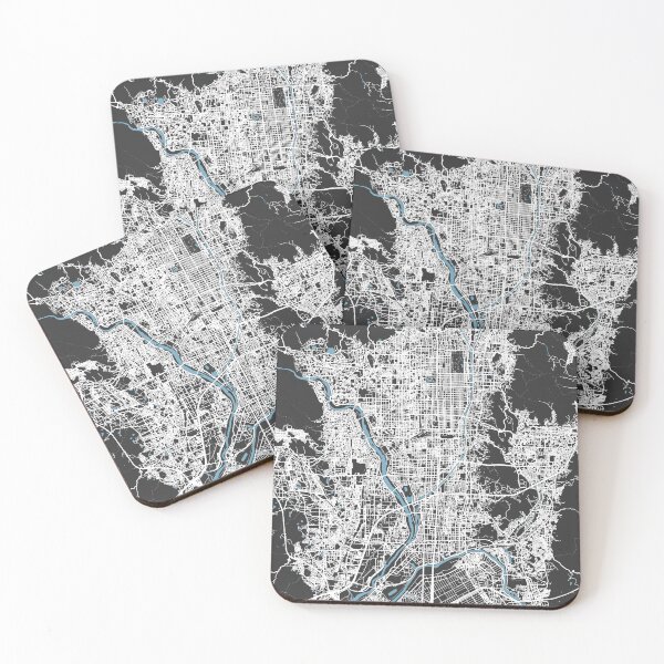 Item preview, KYOTO, JAPAN Map | Black Color, City Map designed and sold by Urban-Maps.