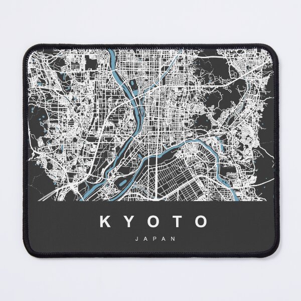 Item preview, KYOTO, JAPAN Map | Black Color, City Map designed and sold by Urban-Maps.