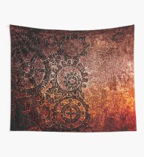 Steampunk-Zahnräder rustikale Erde Wandbehang