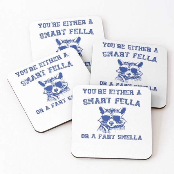 Item preview, Are You A Smart Fella Or Fart Smella Trash Panda designed and sold by LoveMingle.