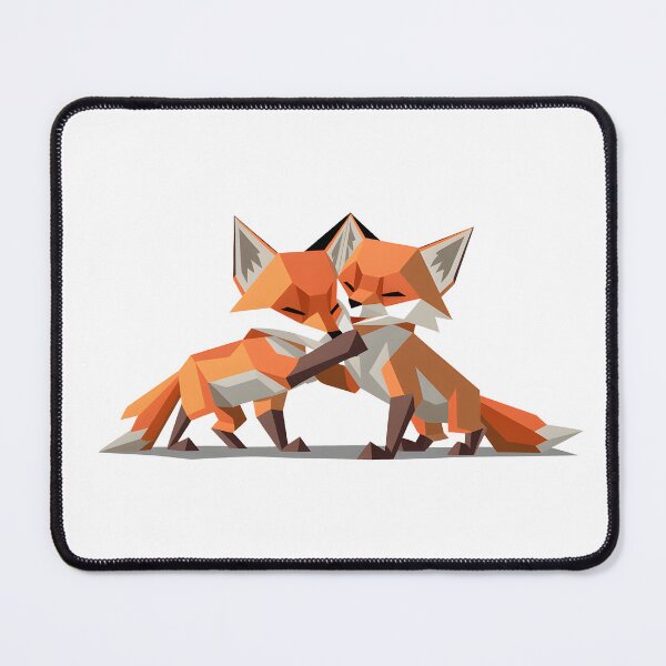 Item preview, Low-poly Fox Cubs designed and sold by Wegetees.