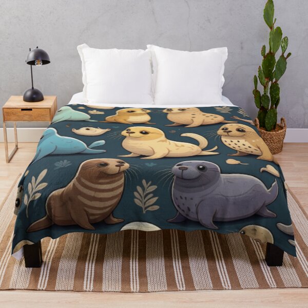 Vista previa del artículo con la obra «focas», diseñado y vendido por MySignatureItems.