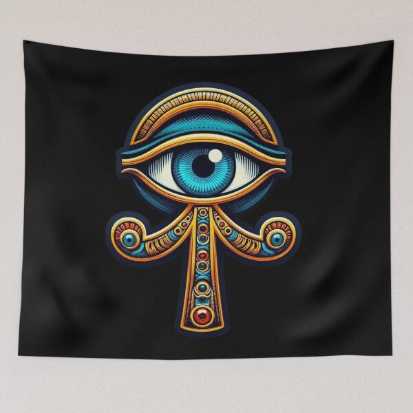 Item preview, Egyptian Eye of Horus & Ankh Key of Life designed and sold by Myra365Art.