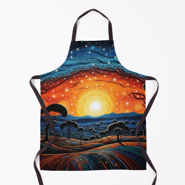 Item preview, Aboriginal Inspired Dot Art - Dawn Of The Australian Outback designed and sold by GrinGalore.