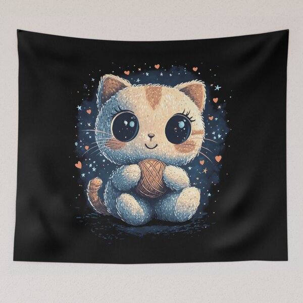 Item preview, Cat playing with ball of wool designed and sold by DerSenat.