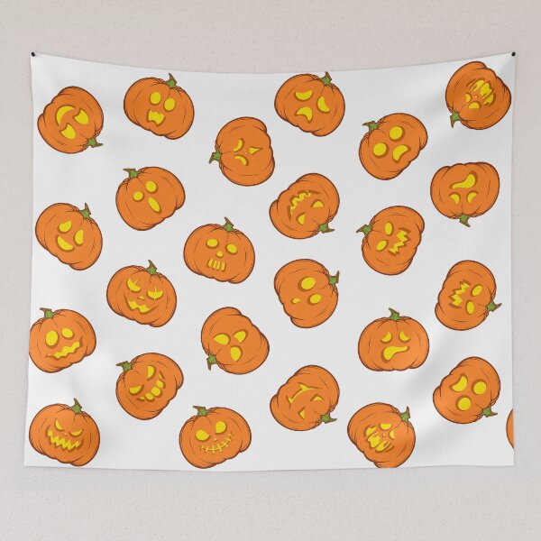 Item preview, Spooky Halloween Pumpkin Pattern designed and sold by FORCLO.