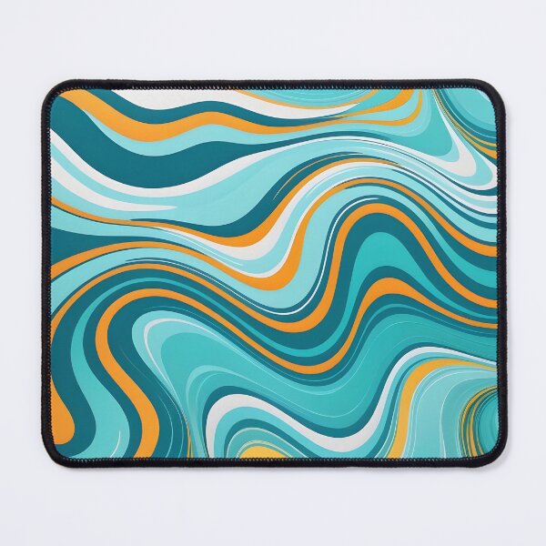 Item preview, Modern Retro Swirls Looks Like Liquid Paint Abstract Art Pattern 1 of 4 designed and sold by Beachy.