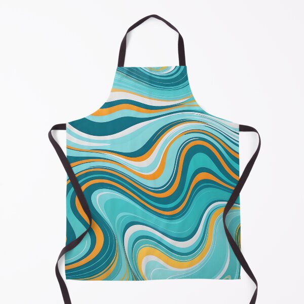 Vista previa del artículo con la obra «Patrón de arte abstracto con remolinos retro modernos que parecen pintura líquida 1 de 4», diseñado y vendido por Beachy.