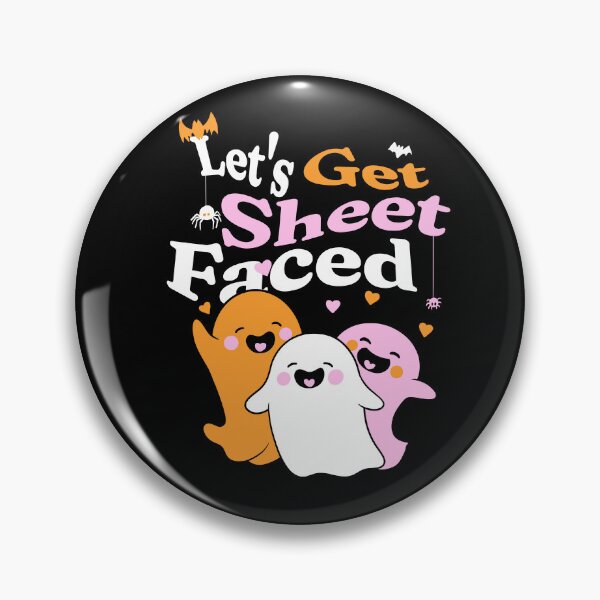 Item preview, Let’s Get Sheet-Faced Ghost T-Shirt – Funny Halloween Party Tee designed and sold by WartonnoArt.