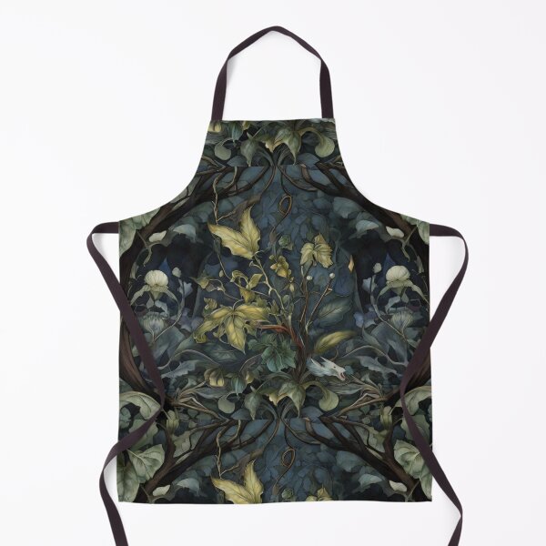 Item preview, Lord of the Feyries fairy forest magical beautiful dark spooky fresco design after William Morris designed and sold by Vintage Designs +.