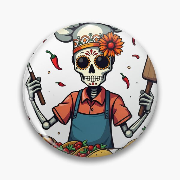 Item preview, "Dia de los Muertos Chef" - Day of the Dead Celebration T-shirt designed and sold by AI-volution.