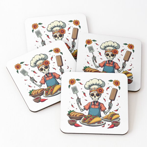 Item preview, "Dia de los Muertos Chef" - Day of the Dead Celebration T-shirt designed and sold by AI-volution.
