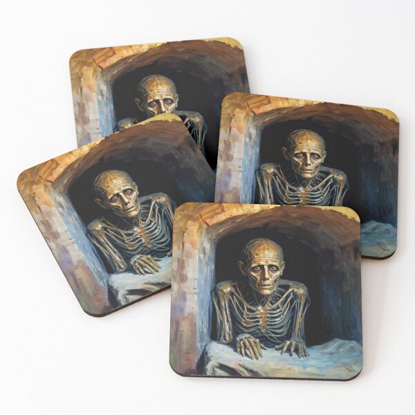 Item preview, Curse of the Evil Mummy's tomb horror art painting illustration designed and sold by Vintage Designs +.