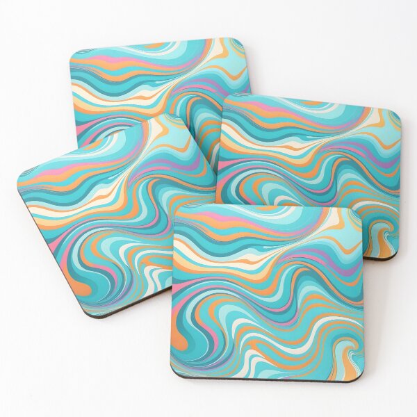 Item preview, Modern Retro Swirls Looks Like Liquid Paint Abstract Art Pattern 2 of 4 designed and sold by Beachy.