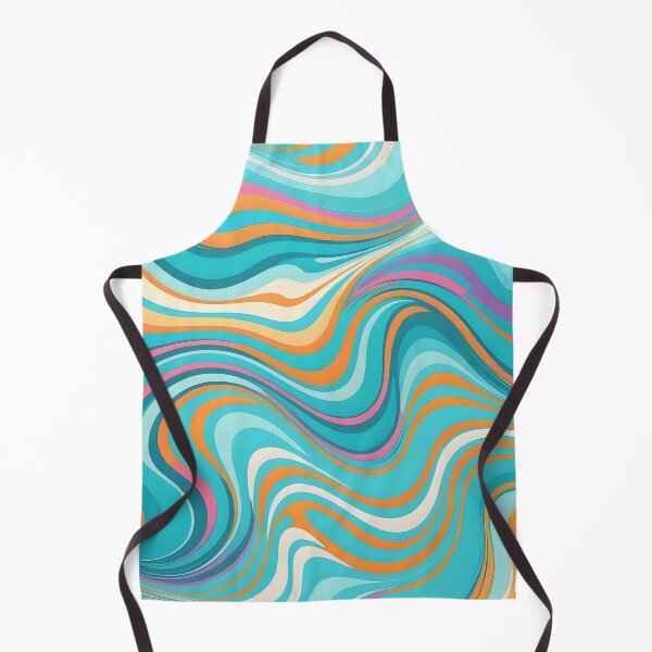Vista previa del artículo con la obra «Patrón de arte abstracto con remolinos retro modernos que parecen pintura líquida 2 de 4», diseñado y vendido por Beachy.