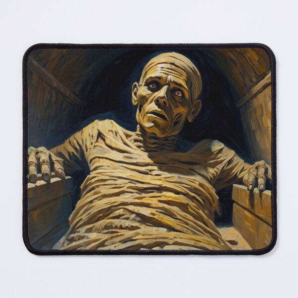 Item preview, Curse of the Evil Mummy's tomb horror art painting illustration designed and sold by Vintage Designs +.