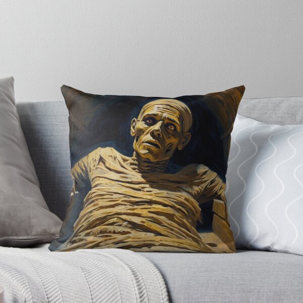 Item preview, Curse of the Evil Mummy's tomb horror art painting illustration designed and sold by Vintage Designs +.
