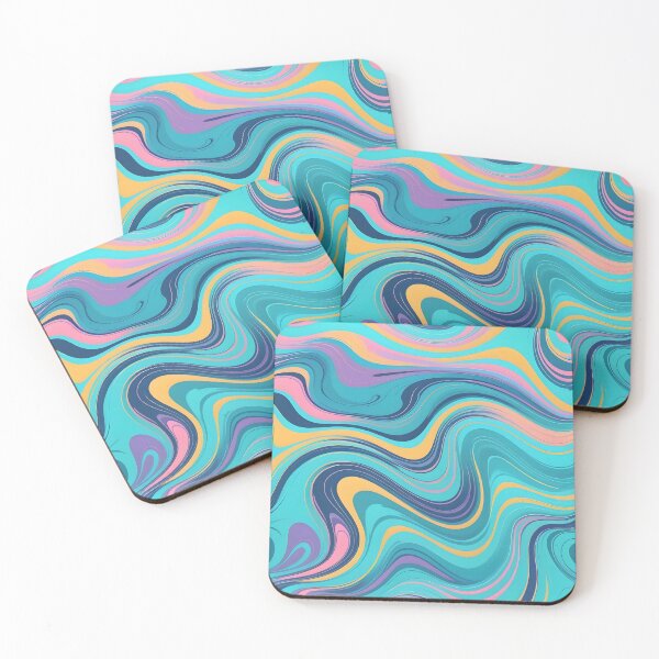 Item preview, Modern Retro Swirls Looks Like Liquid Paint Abstract Art Pattern 3 of 4 designed and sold by Beachy.