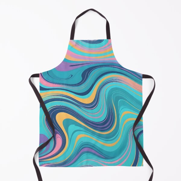 Vista previa del artículo con la obra «Patrón de arte abstracto con remolinos retro modernos que parecen pintura líquida 3 de 4», diseñado y vendido por Beachy.