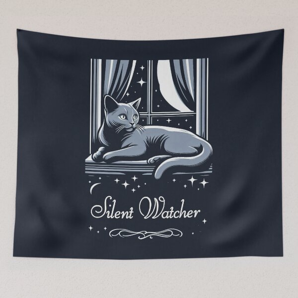 Item preview, The Silent Watcher: A Chartreux’s Vigil designed and sold by communedesigns.