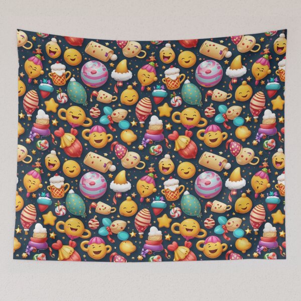 Item preview, Festive Emoji Holiday Celebration designed and sold by joejiing.