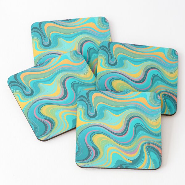 Item preview, Modern Retro Swirls Looks Like Liquid Paint Abstract Art Pattern 4 of 4 designed and sold by Beachy.