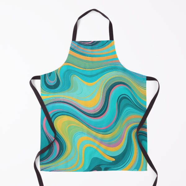 Vista previa del artículo con la obra «Patrón de arte abstracto con remolinos retro modernos que parecen pintura líquida 4 de 4», diseñado y vendido por Beachy.