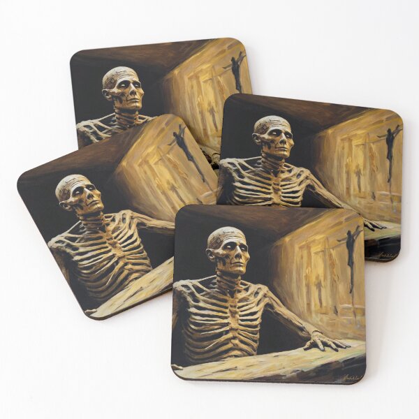 Item preview, Curse of the Evil Mummy's tomb horror art painting illustration designed and sold by Vintage Designs +.