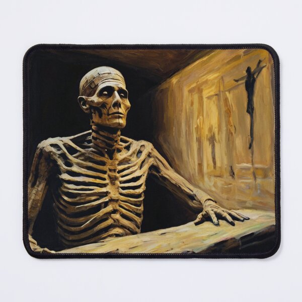 Item preview, Curse of the Evil Mummy's tomb horror art painting illustration designed and sold by Vintage Designs +.