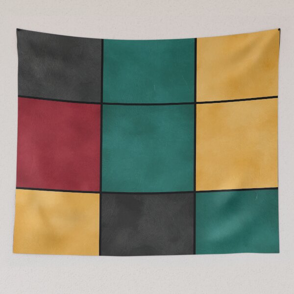Item preview, Green, Gold, Maroon Squares designed and sold by vfxbear.