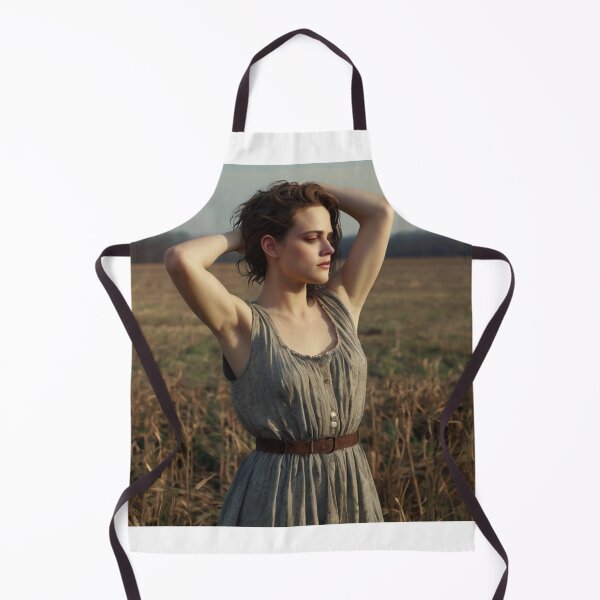 Item preview, Autumnal fall seasonal art of a beautiful woman standing in a corn field after Bougereau designed and sold by Vintage Designs +.