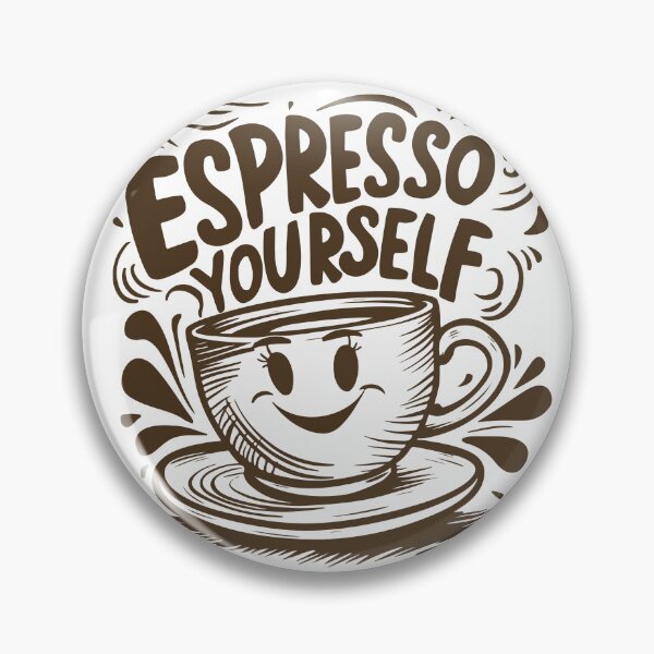 Item preview, Espresso yourself, coffee humor for espresso lovers and caffeine addicts designed and sold by BobaTeeStore.