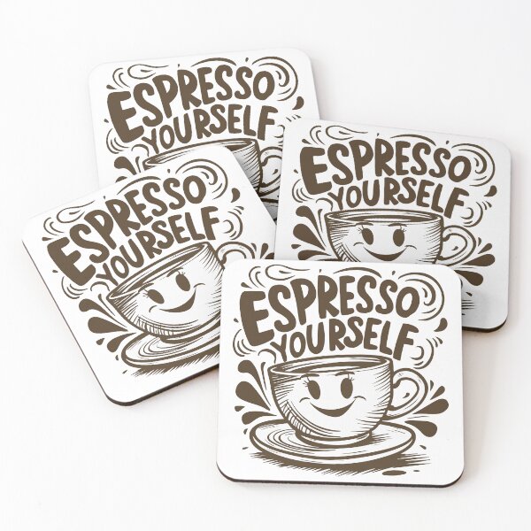 Item preview, Espresso yourself, coffee humor for espresso lovers and caffeine addicts designed and sold by BobaTeeStore.