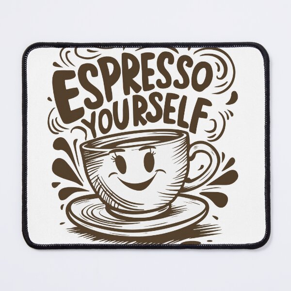 Item preview, Espresso yourself, coffee humor for espresso lovers and caffeine addicts designed and sold by BobaTeeStore.