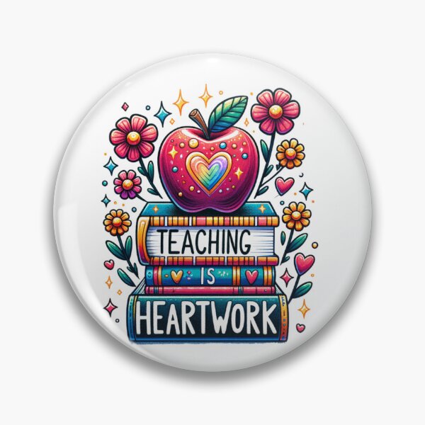 Item preview, Teaching is Heartwork designed and sold by Ginngers.