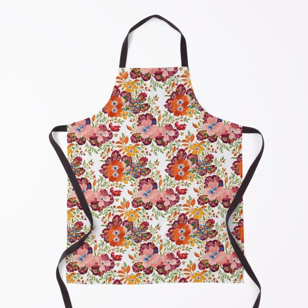 Item preview, Folk Art Splash of Summer Floral Pattern designed and sold by FlowerMeFlorals.