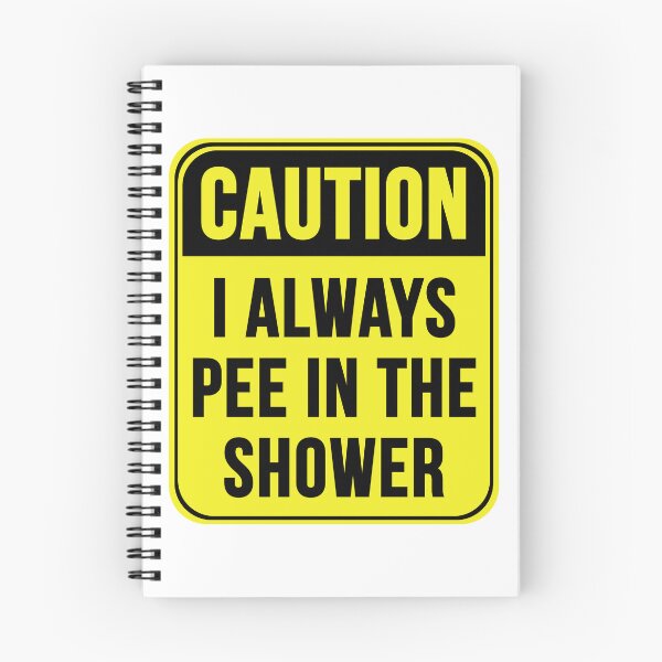 Aperçu de l'œuvre Je fais toujours pipi sous la douche créée et vendue par MarkMySign.