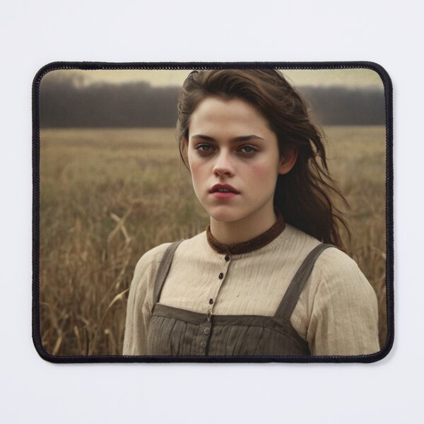 Item preview, Autumnal fall seasonal art of a beautiful woman standing in a corn field after Bougereau designed and sold by Vintage Designs +.