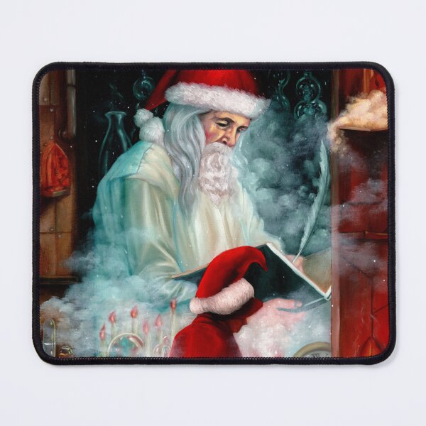 Item preview, Checking It Twice - Steampunk Santa in Workshop with Elves designed and sold by Tiffany Toland-Scott.