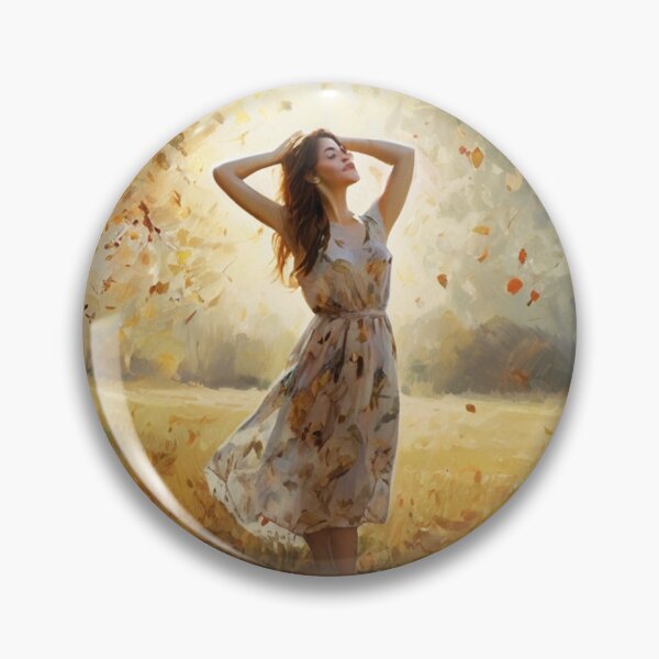Item preview,  A Beautiful Girl surrounded by falling Autumnal leaves after Bougereau designed and sold by Vintage Designs +.