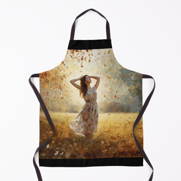 Item preview, A Beautiful Girl surrounded by falling Autumnal leaves after Bougereau designed and sold by Vintage Designs +.