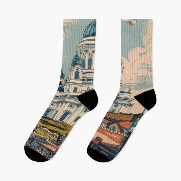 Item preview, Helsinki Vintage Travel Poster designed and sold by TravelerRat.