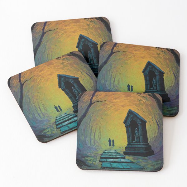 Item preview, Halloween Spooky Gothic Crypt at night designed and sold by Vintage Designs +.