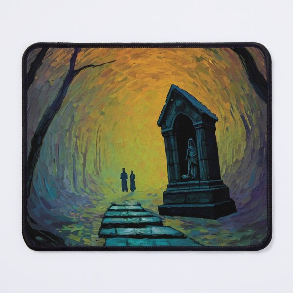 Item preview, Halloween Spooky Gothic Crypt at night designed and sold by Vintage Designs +.