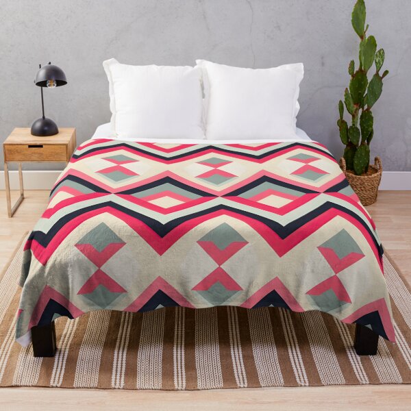 Artikelvorschau, Mid Century Modern Rautenmuster Rot entworfen und verkauft von Prints and Lifestyle.