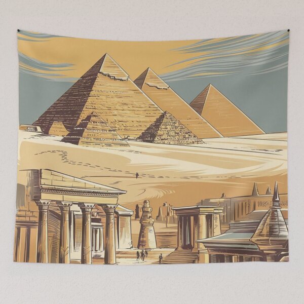 Item preview, Cairo Vintage Travel Poster designed and sold by TravelerRat.