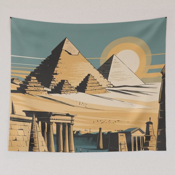 Item preview, Cairo Vintage Travel Poster designed and sold by TravelerRat.